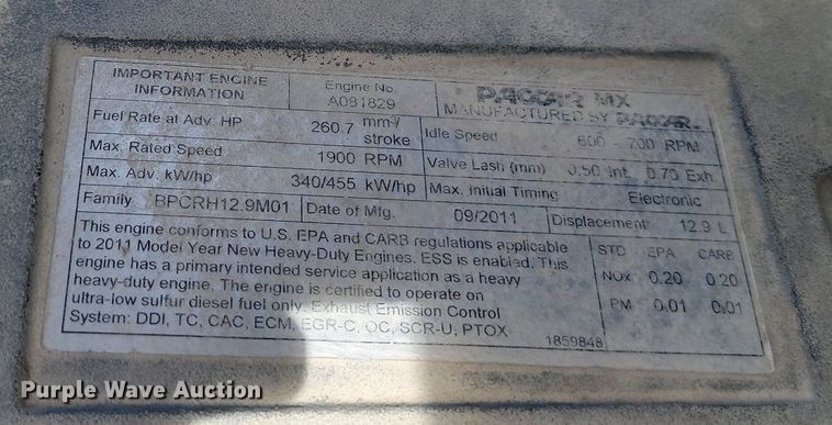 image for item JE9502 2012 Kenworth T660  semi truck