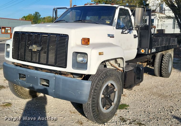image for item MI9792 1990 Chevrolet Kodiak  dump flatbed truck