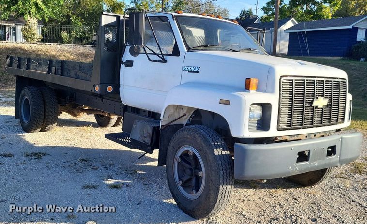 image for item MI9792 1990 Chevrolet Kodiak  dump flatbed truck