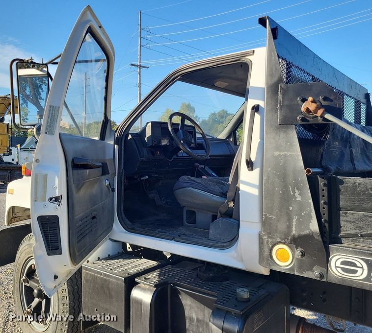 image for item MI9792 1990 Chevrolet Kodiak  dump flatbed truck