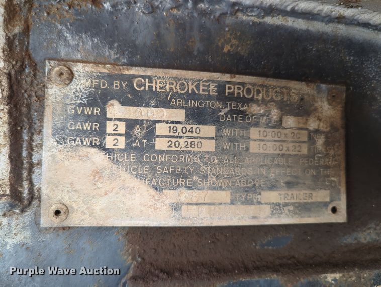 image for item MX9457 1978 Cherokee  end dump trailer