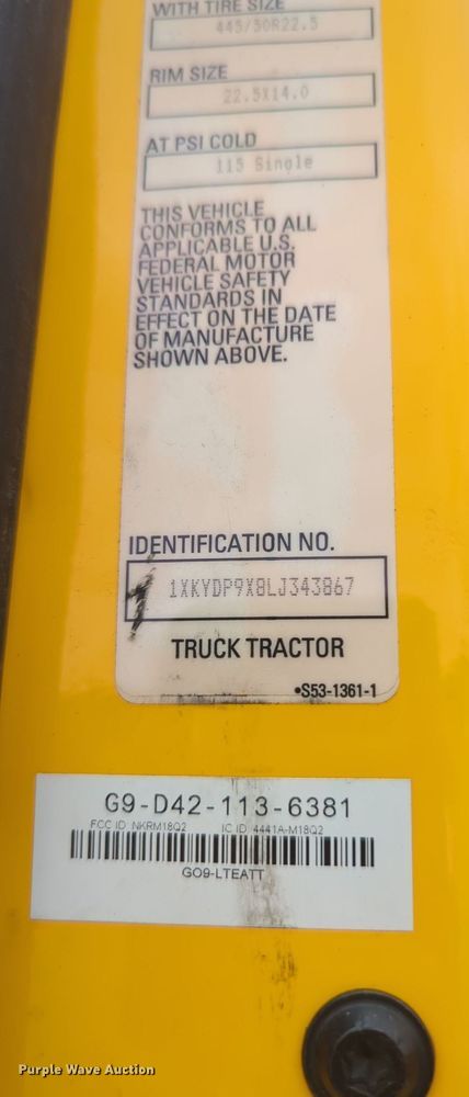 image for item MX9534 2020 Kenworth T680  semi truck