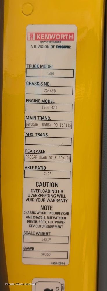 image for item MX9535 2019 Kenworth T680  semi truck