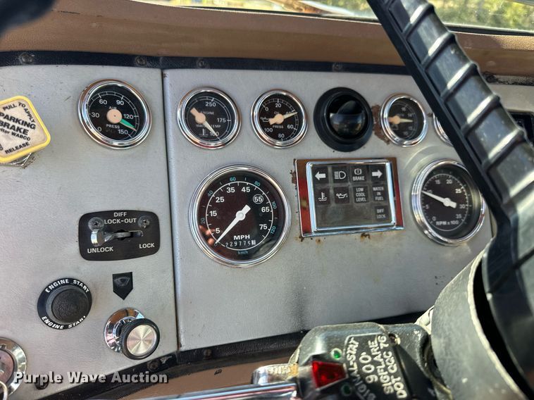 image for item NP9693 1987 Ford L8000  dump flatbed truck