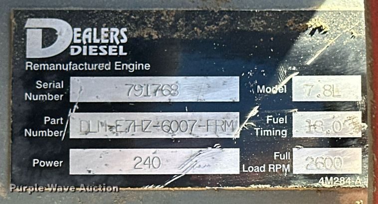 image for item NP9693 1987 Ford L8000  dump flatbed truck