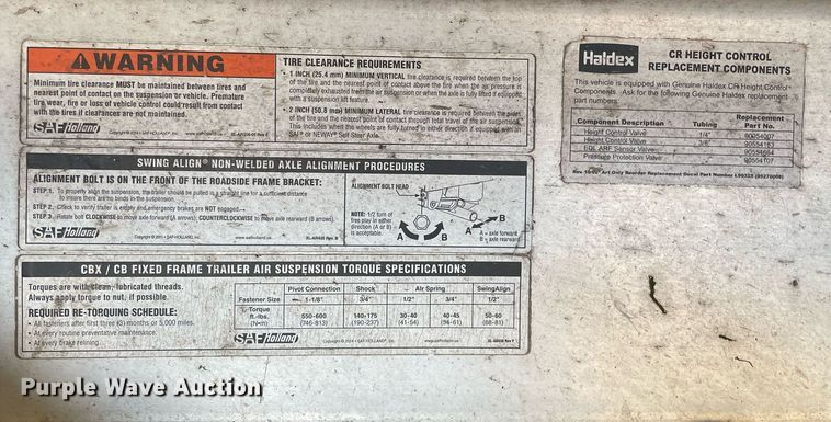 image for item NX9802 2017 Wilson DWH-650  grain trailer