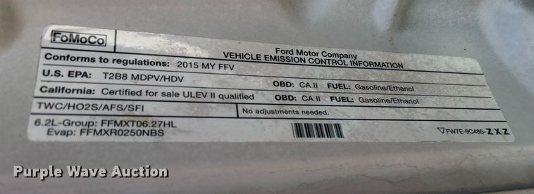 image for item DJ6350 2015 Ford F250 Super Duty  SuperCab pickup truck