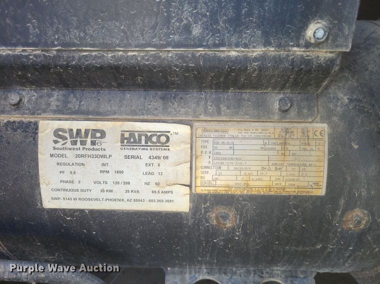 image for item DK1154 Schutt Industries 20RFH33DWLP  generator
