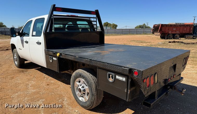 image for item DK2569 2012 GMC Sierra 2500HD  Crew Cab flatbed pickup truck