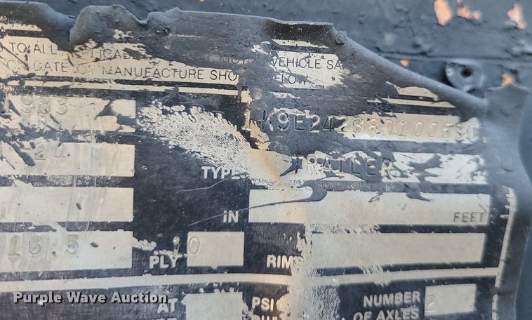 image for item DK4108 1983 Kalyn  equipment trailer