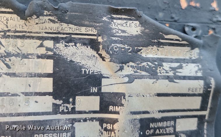 image for item DK4108 1983 Kalyn  equipment trailer