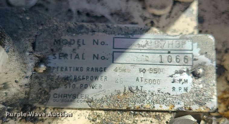 image for item DK4113 1981 Bass Tracker  boat