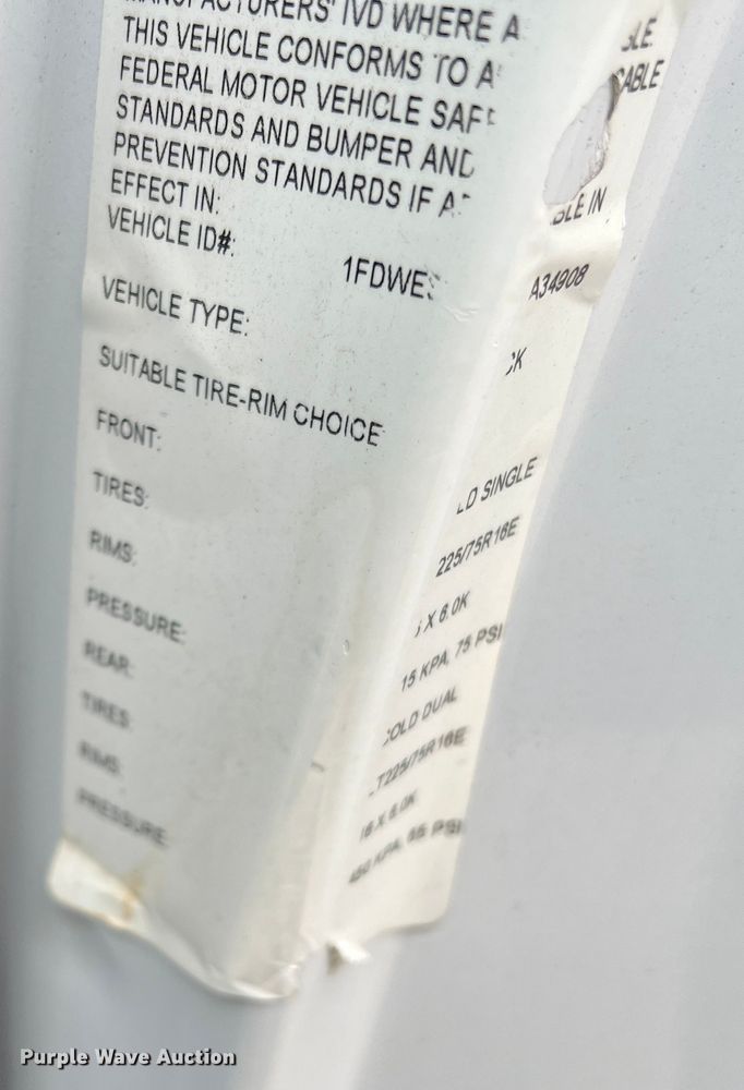 image for item DN3156 2012 Ford E350 Super Duty  box truck