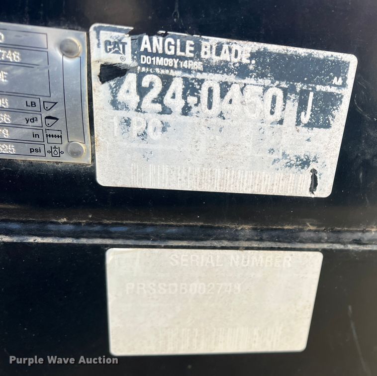 image for item DN3159 2014 Caterpillar  skid steer dozer blade