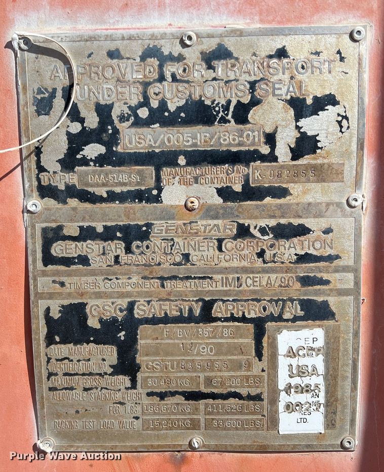 image for item DN3165 Union Container Industries  shipping container