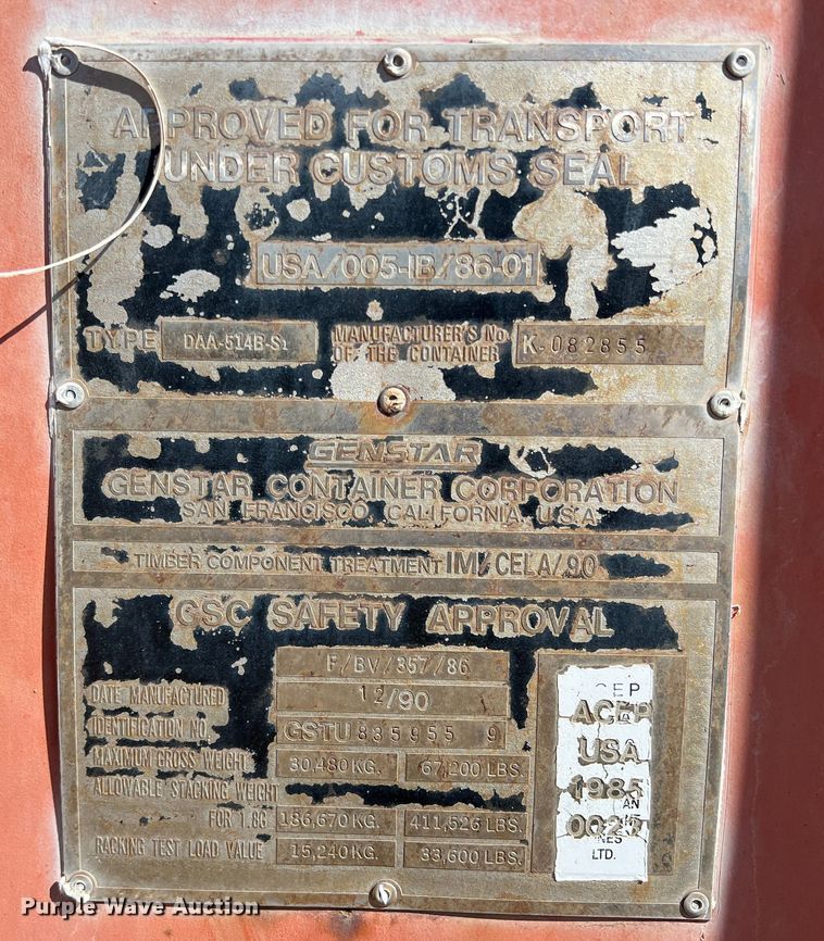 image for item DN3165 Union Container Industries  shipping container