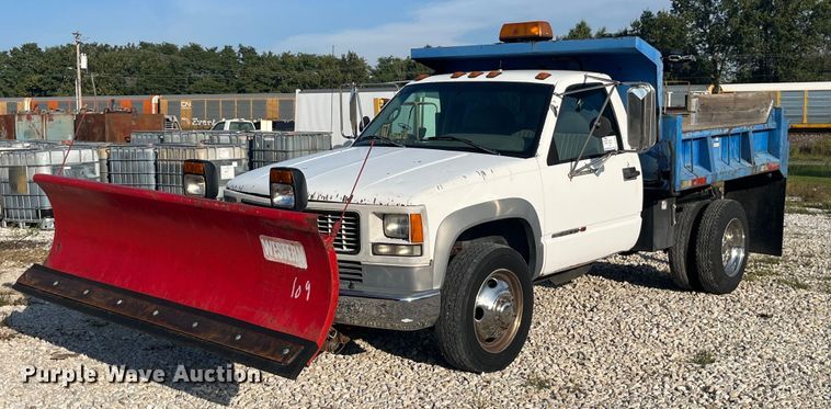 image for item DP2063 1996 GMC 3500HD SL  dump bed pickup truck