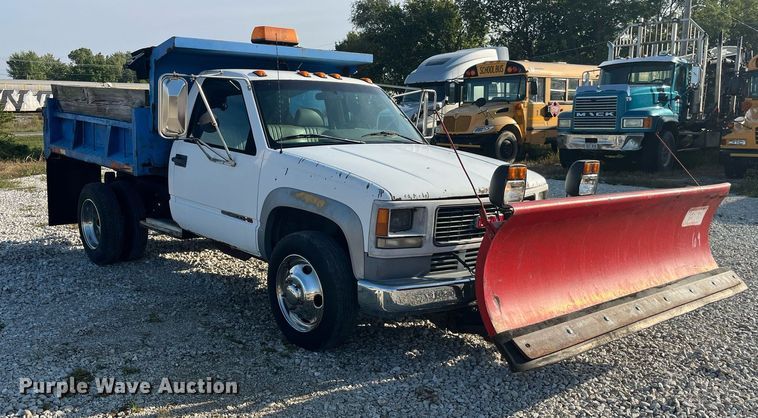 image for item DP2063 1996 GMC 3500HD SL  dump bed pickup truck