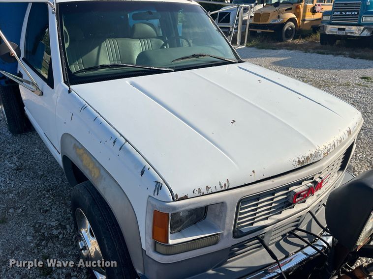 image for item DP2063 1996 GMC 3500HD SL  dump bed pickup truck