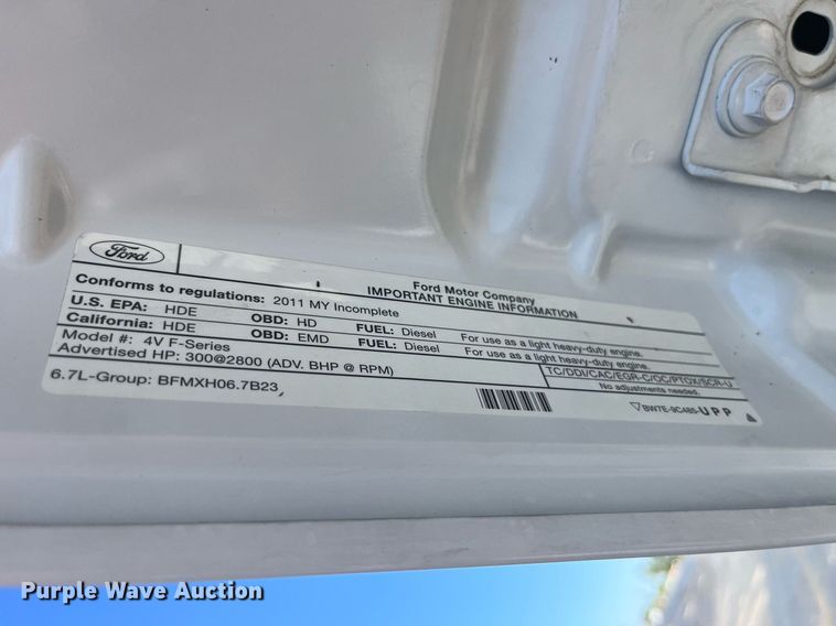 image for item DP2105 2011 Ford F450 Super Duty XL  utility / service truck