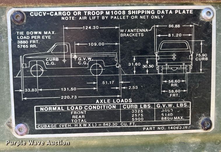 image for item DP2108 1986 Chevrolet CD-30903  pickup truck