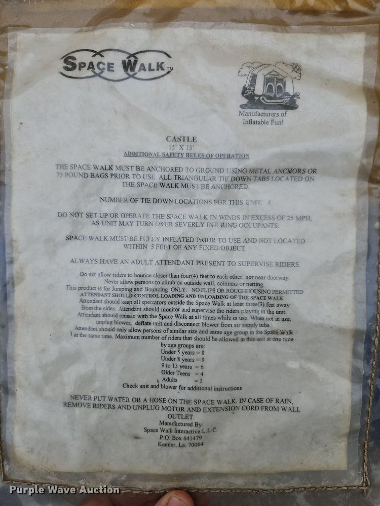 image for item DP2504 Space Walk  bounce house