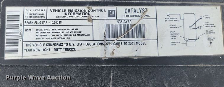 image for item DP2511 2001 Chevrolet Silverado 1500  pickup truck