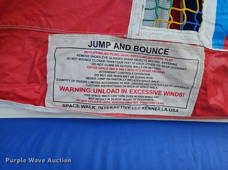 image for item DP2514 Space Walk Jupiter Jump Clownface  bounce house