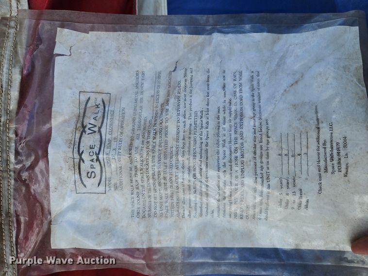 image for item DP2514 Space Walk Jupiter Jump Clownface  bounce house