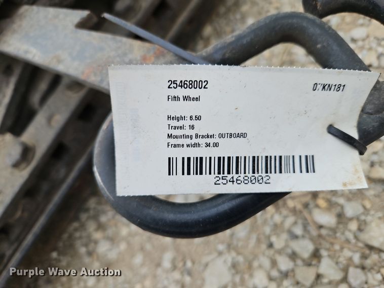 image for item DP2543 Fifth wheel hitch