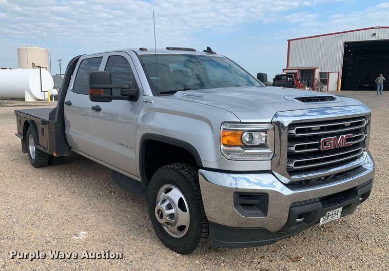 image for item DP8669 2018 GMC Sierra 3500HD  Crew Cab flatbed pickup truck