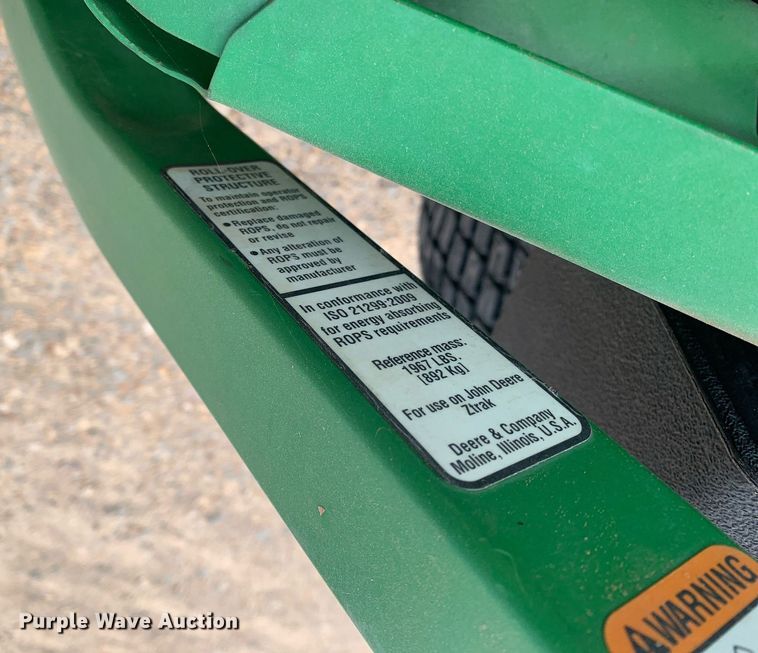 image for item DP8672 2014 John Deere Z960R  ZTR lawn mower