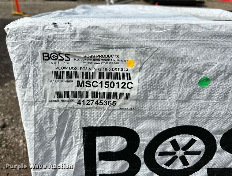 image for item DQ7385 Boss Power V DXT  snow plow