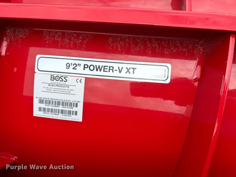 image for item DQ7387 Boss Power V-XT  snow plow