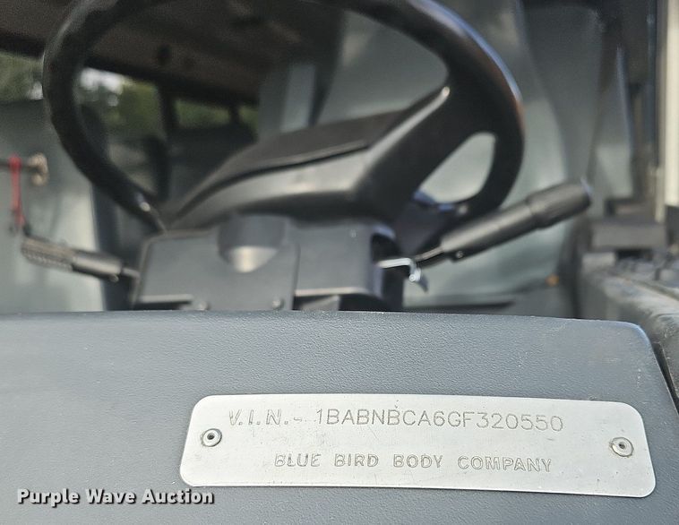 image for item DR5783 2016 Blue Bird T3RE 4006S  transit bus