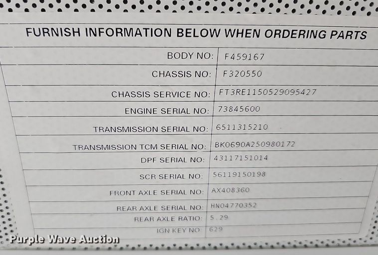 image for item DR5783 2016 Blue Bird T3RE 4006S  transit bus