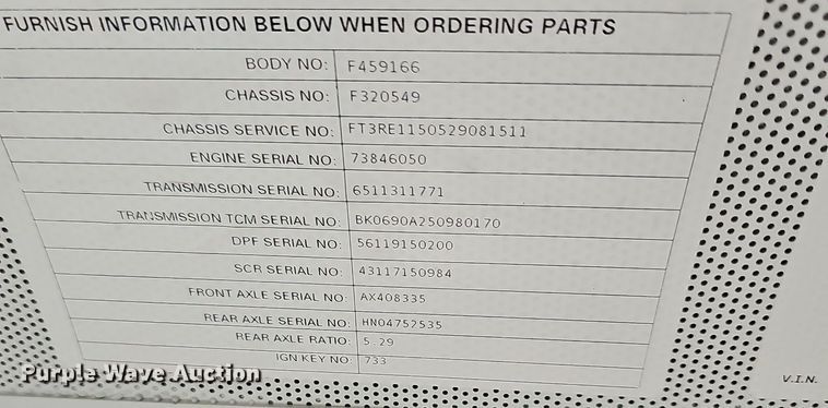 image for item DR5784 2016 Blue Bird T3RE 4006S  transit bus