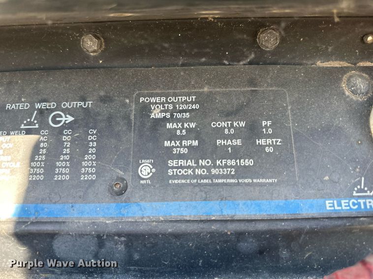 image for item DW2843 Miller Bobcat 225G  welder/generator