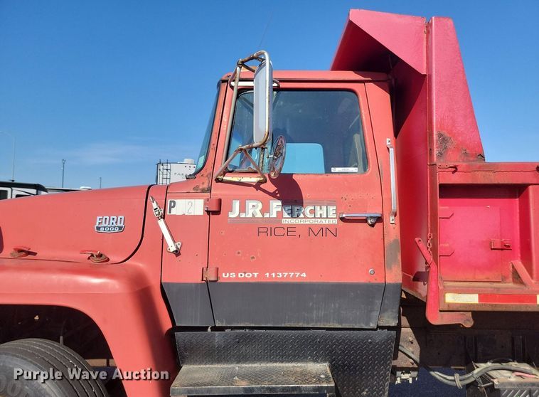 image for item JG9763 1985  Ford 8000  dump truck