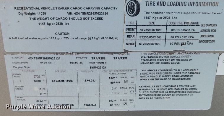 image for item JG9767 2014 Estate Villa  camper