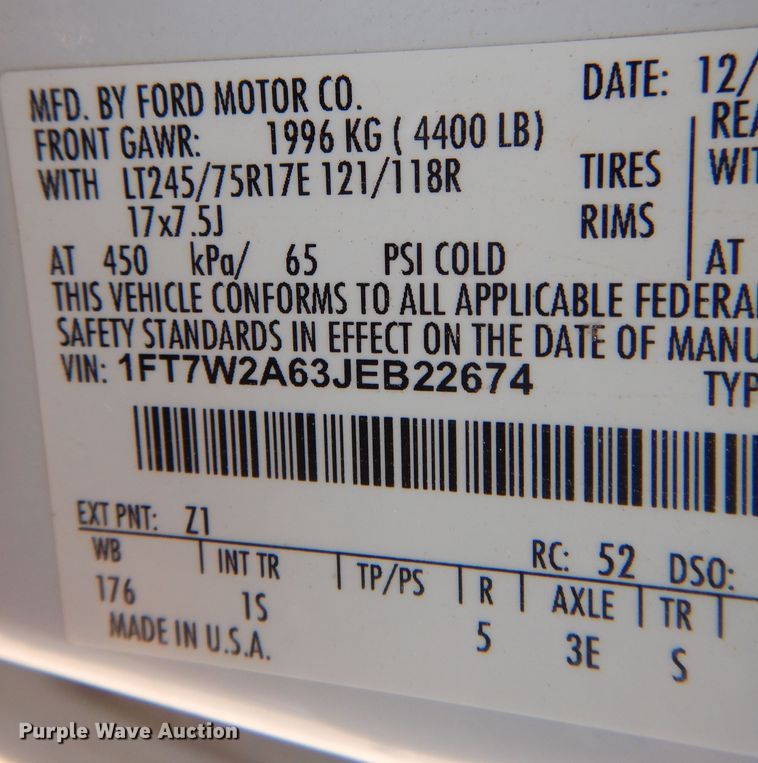 image for item KD9210 2018 Ford F250 Super Duty  Crew Cab pickup truck