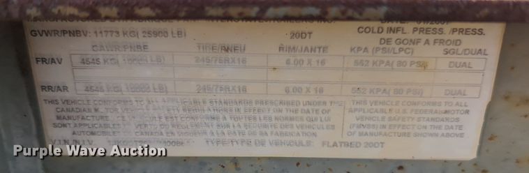 image for item KW9047 1999 Interstate  equipment trailer