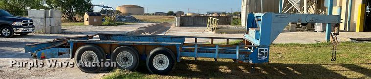 image for item LF9475 1985 Belshe  equipment trailer