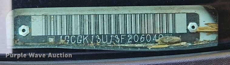 image for item LM9157 2003 Chevrolet Silverado 1500  Crew Cab pickup truck