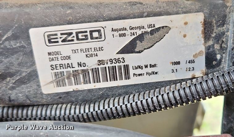 image for item LM9162 E-Z Go TXT FLEET, ELEC  golf cart