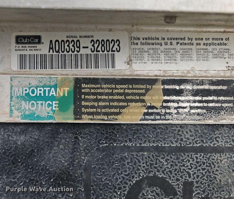 image for item LM9168 Club Car  golf cart