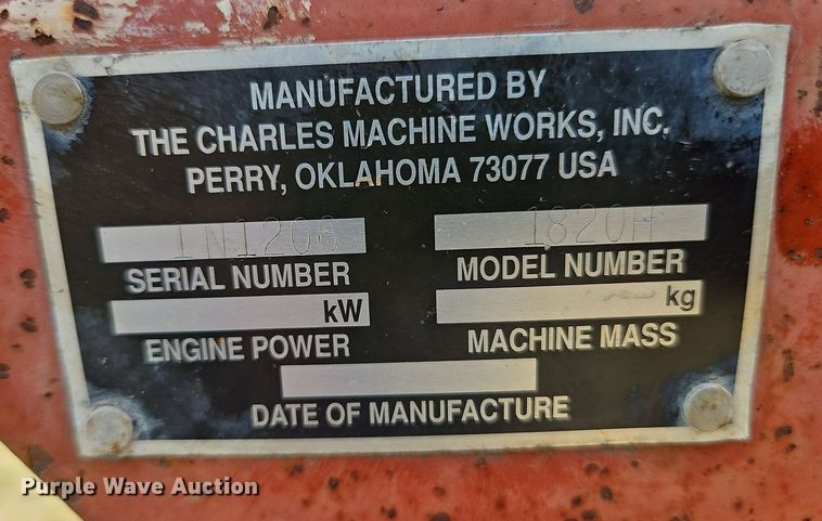 image for item LM9186 Ditch Witch 1820H  trencher