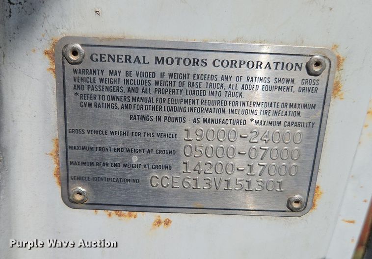 image for item LM9209 1973 Chevrolet C60  dump truck