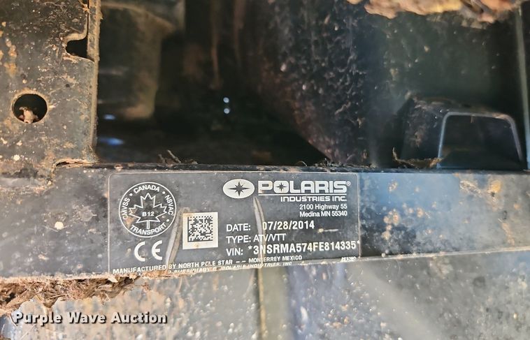 image for item LM9210 2015 Polaris Ranger 570  utility vehicle