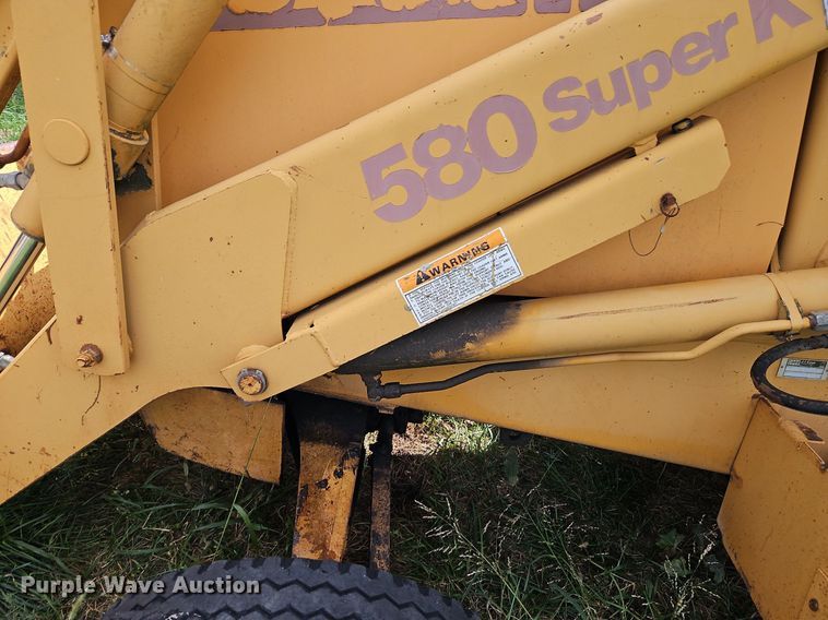 image for item LM9222 1993 Case 580 Super K  backhoe